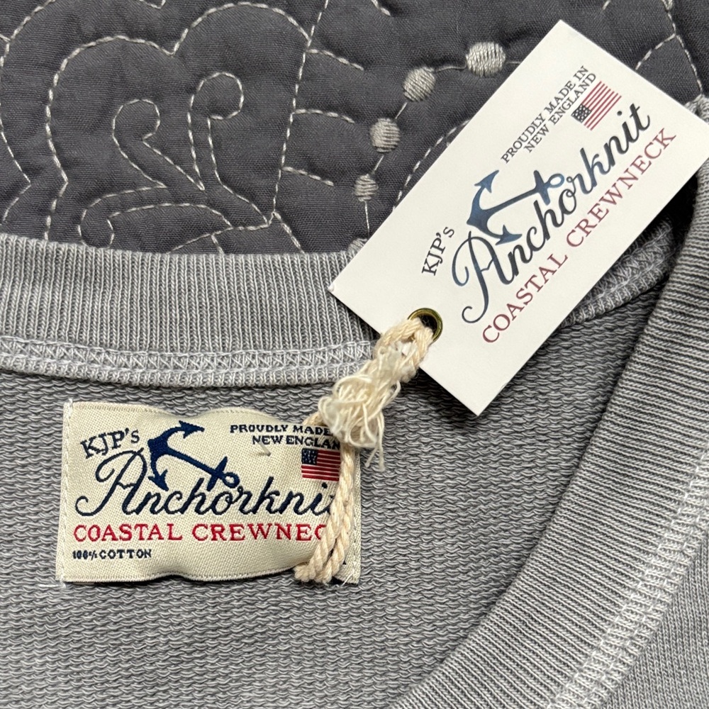 Kiel James Patrick Gray Coastal Crewneck Sweatshirt - Picture 5 of 7